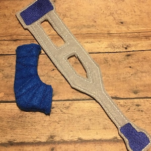 Elf Cast and Crutches-Costume-Crutches-Cast-Elf Costume-Elf Crutches and Cast Outfit-Cast and Crutches Elf-Custom Elf Costume