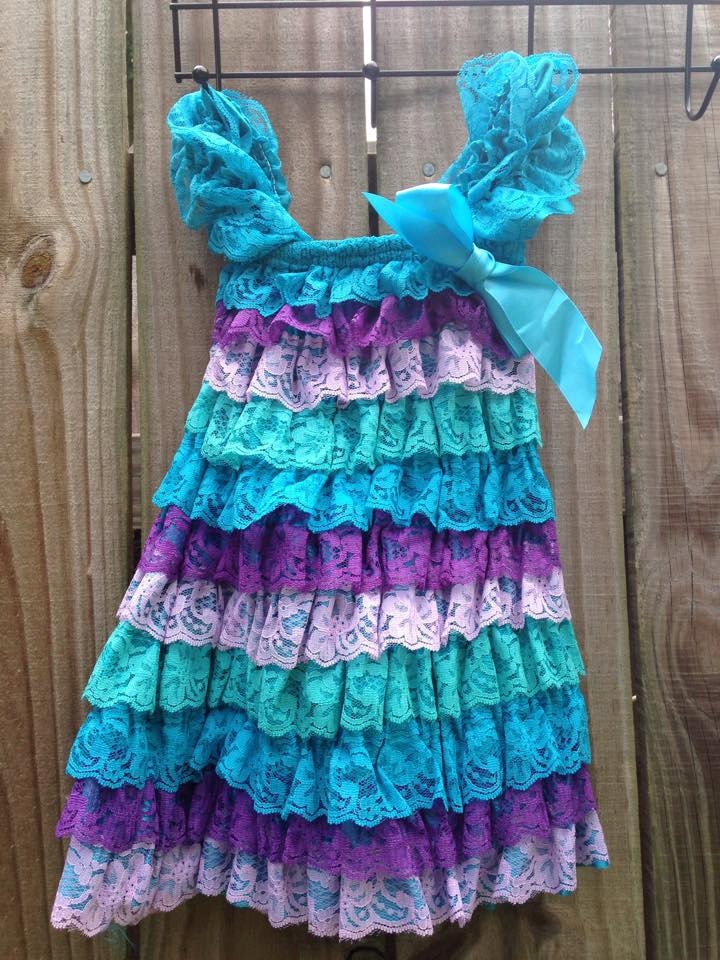 Peacock Lace Dress, Blue Bow Ruffle Dress - Etsy Peacock Lace Dress, Blue Bow Ruffle Dress - Etsy