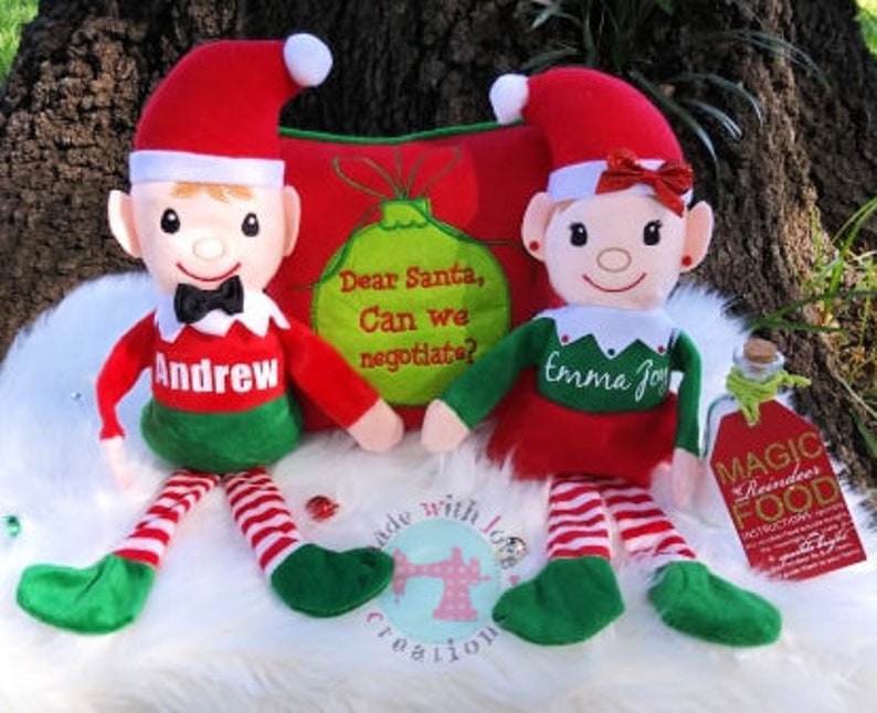 Personalized Elf-christmas Elf-custom Elf-plush Christmas - Etsy