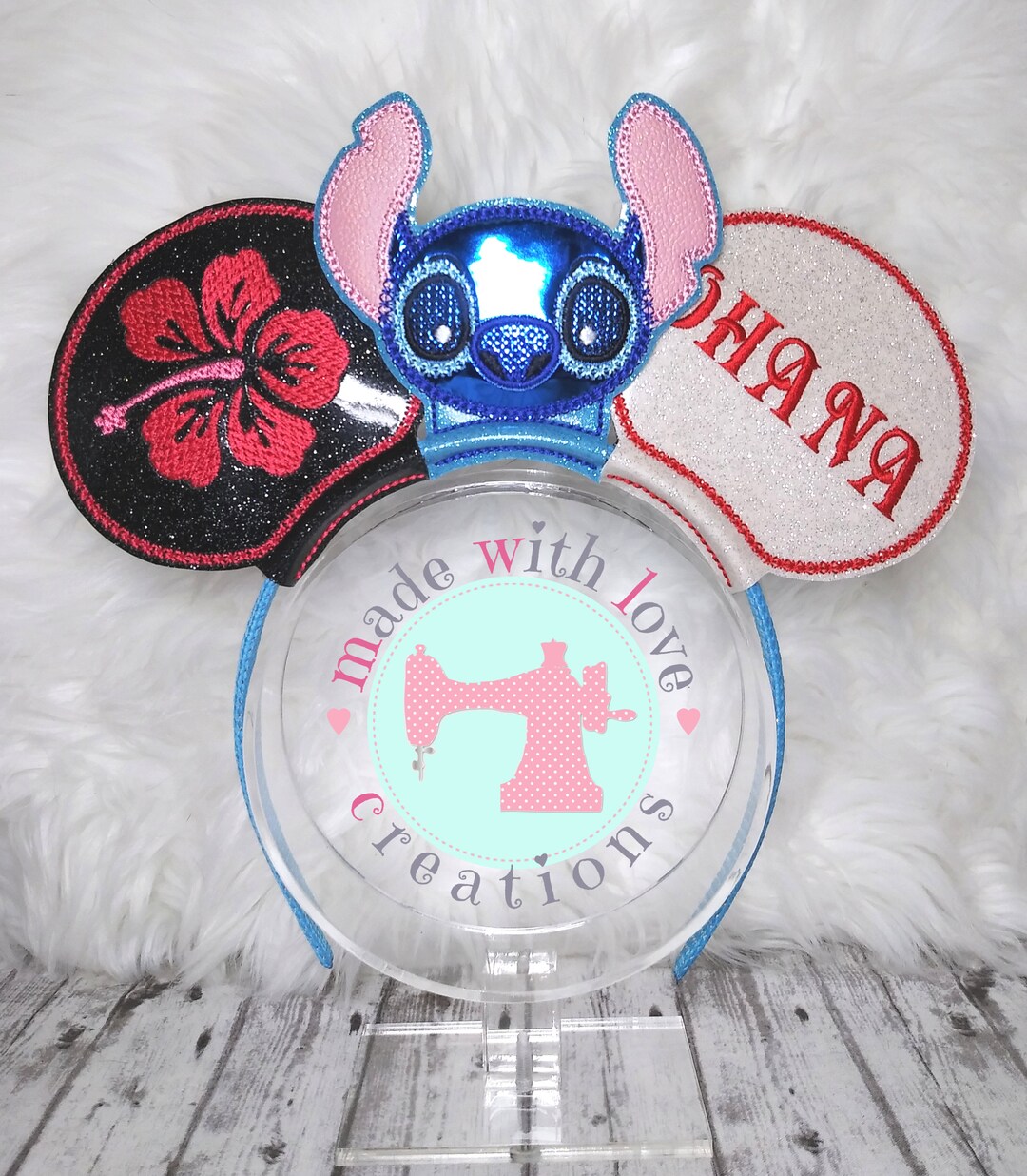 Blue Alien Headbandsalien Mouse Ear Headbandsmouse Ear Etsy