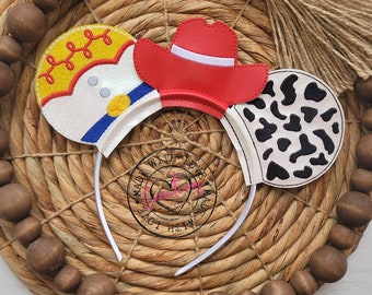 Cowgirl Headbands-Cowgirl Mouse Ear Headbands-Mouse Ear Headbands-Custom Made Headbands