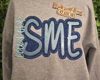 Custom Monogrammed Shirt, Monogram T-Shirt, Embroidered Monogram Tee
