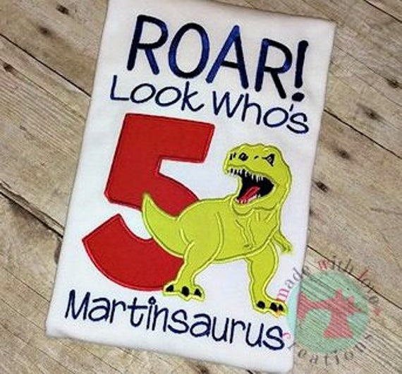 dinosaur birthday shirt 5