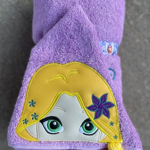 Rapunzel Bath Towel - Etsy
