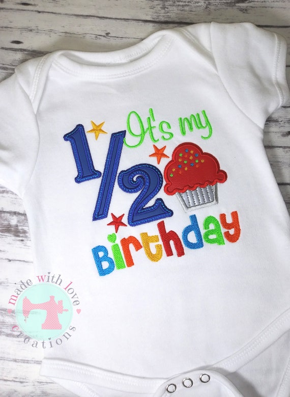 it's my half birthday onesie