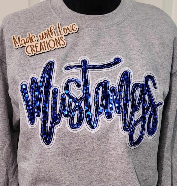 Mustangs Sequin Patch Tee Mustangs Sequin Patch Tee