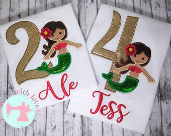Mermaid Birthday Shirt: Custom Under the Sea Party