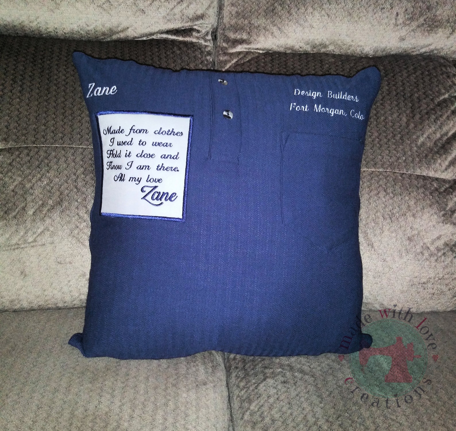 Memory Shirt Pillow-keepsake Pillow-in Loving Memory-shirt - Etsy