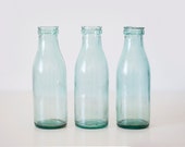 Vintage soviet milk bottles - set of 3