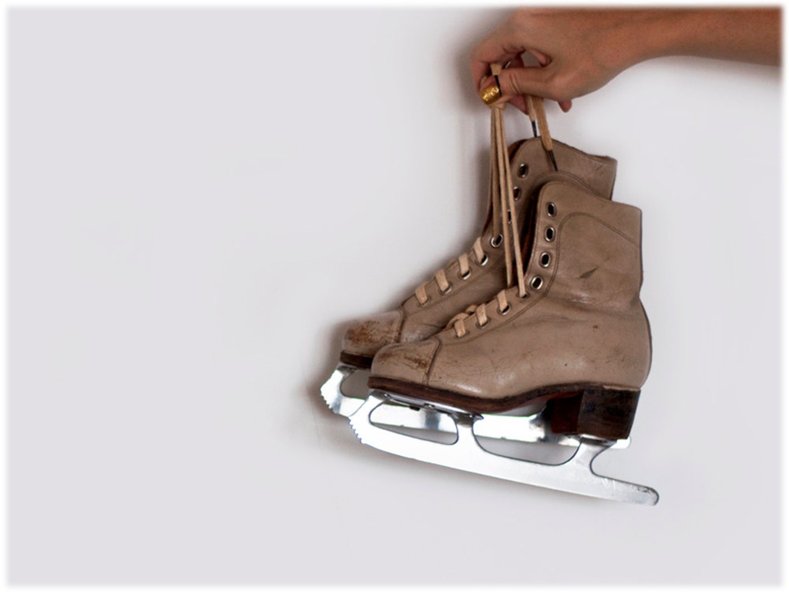 Vintage children ice skates Etsy