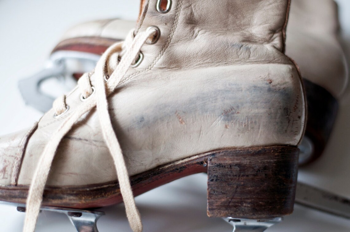 Vintage children ice skates Etsy