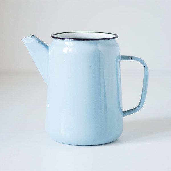 Vintage enamel coffee pot