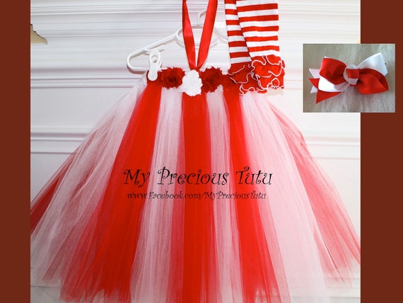 candy cane tutu dress