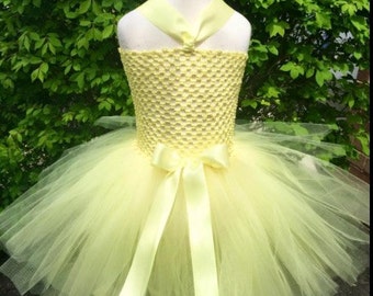 Yellow Tutu Dress / Easter Tutu Dress / First Birthday Tutu Dress / Cake Smash Tutu Dress