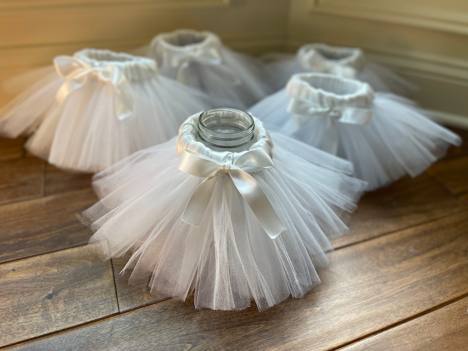 Mason Jar Tutu Centerpiece Baby Shower Centerpiece Party Etsy