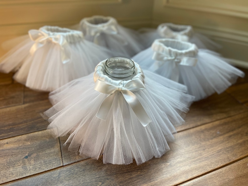 Mason Jar Tutu Centerpiece Baby Shower Centerpiece Party Etsy