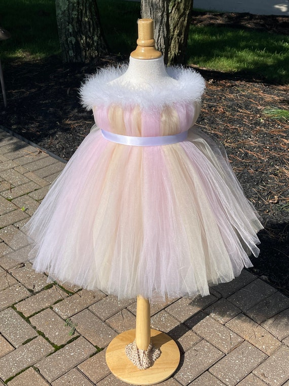 blue dress for baby girl SNOWMAN TUTU DRESS – Hunny Bee Kids – New York (NY), USA main image 0