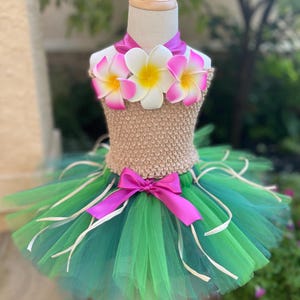 Hawaiian Tutu Dress, Hawaiian Luau Tutu, Hawaiian Tulle Dress, Luau Party Dress, Luau Tutu Set by My Precious Tutu