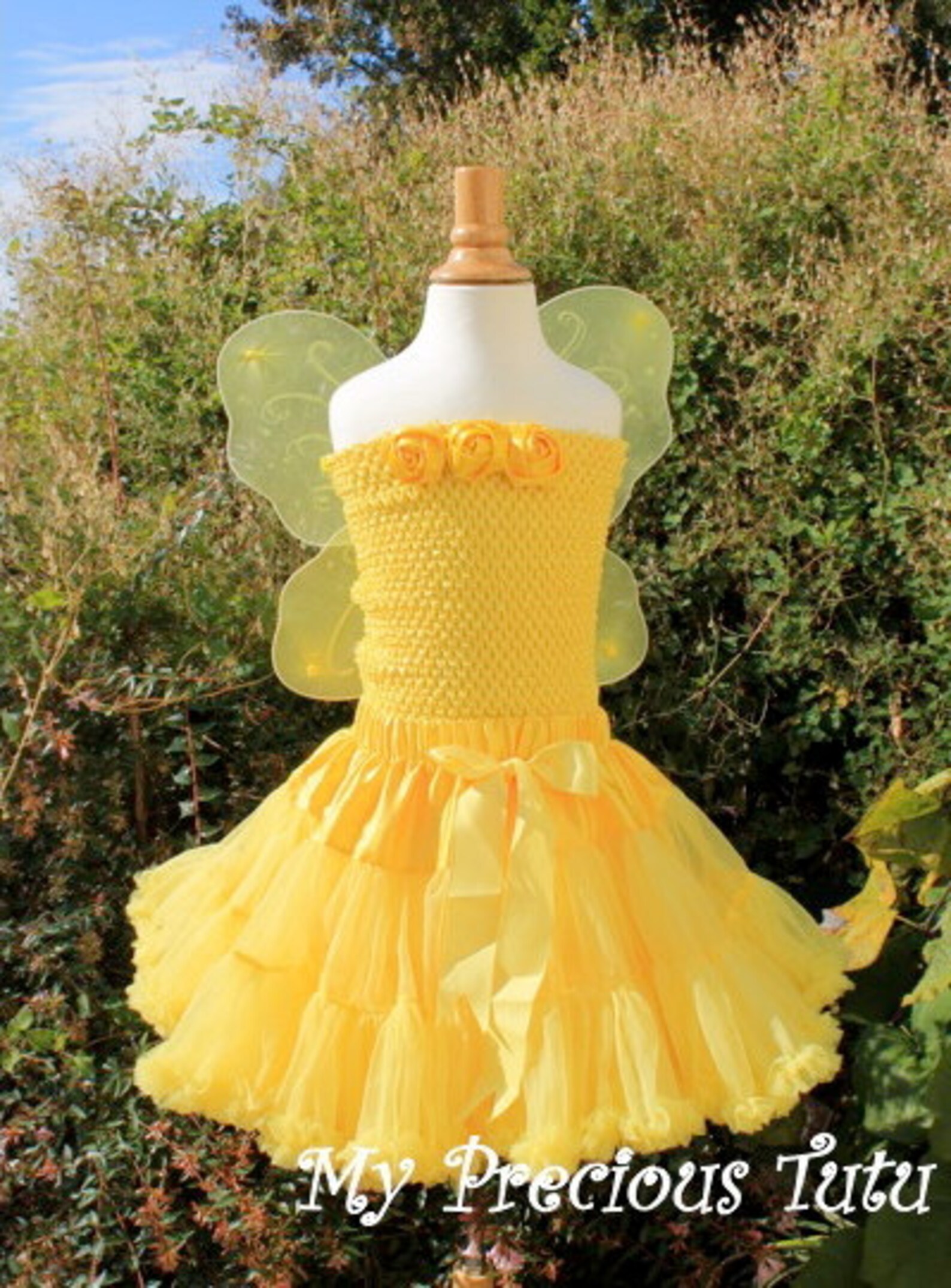 Yellow Tutu Fairy Fairy Tutu Costume Fairy Costume Yellow Etsy