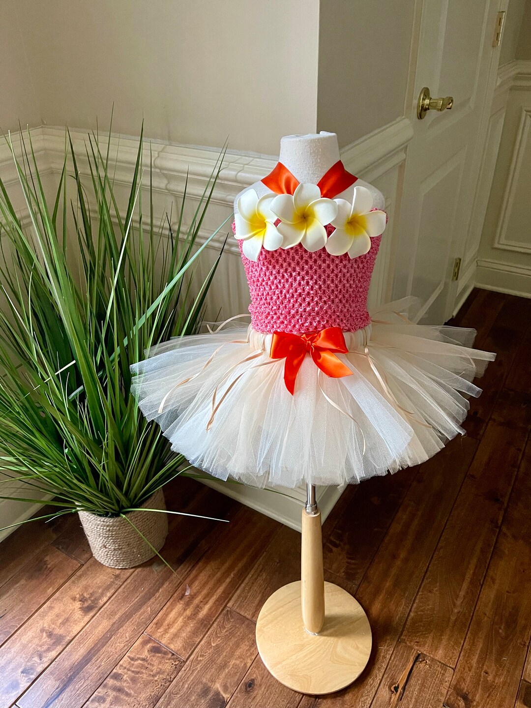 Hawaiian Tutu Dress, Hawaiian Luau Tutu, Hawaiian Tulle Dress, Luau