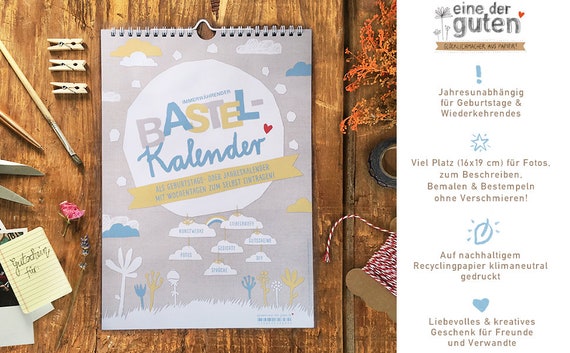 Bastelkalender Ohne Jahr Fotokalender Kreativkalender Etsy