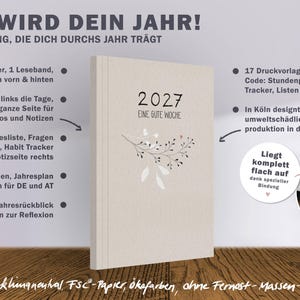 Planer 2027 Kalender als Wochenplaner A5 Softcover in Creme Beige Jahresplaner mit 2 Seiten pro Woche