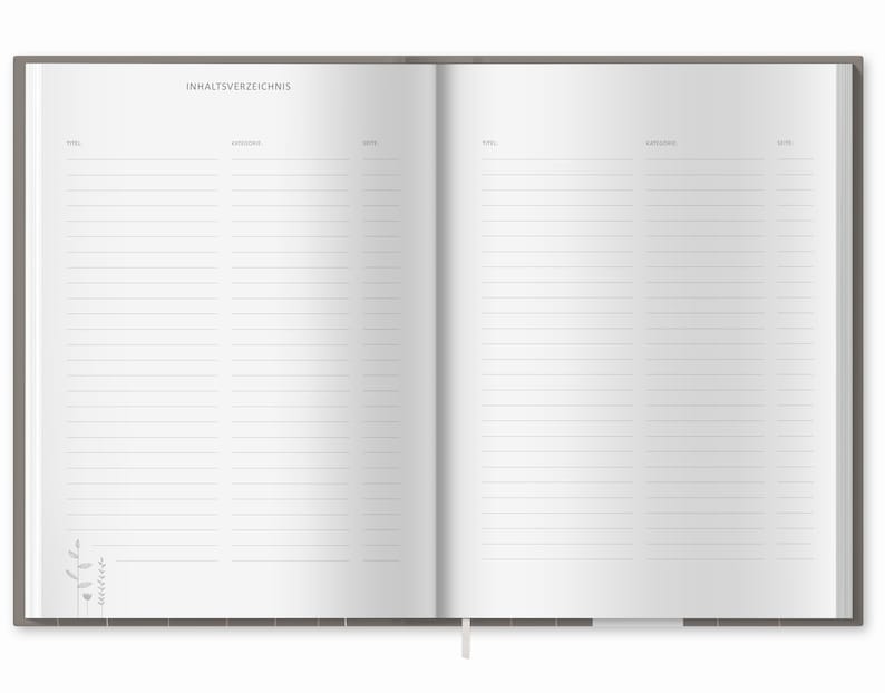 Großes alles-drin Rezeptbuch in A4 zum Selberschreiben DIY Kochbuch Blumen Design in Beige Weiß Rosa FSC Papier, Hardcover, 21 x 30 cm Bild 6
