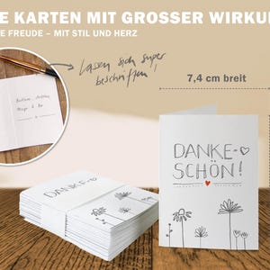 Geschenkanhänger Danksagung, Anhänger Namensschild Dankeskarten, weiß grau mini Danke Klappkarten