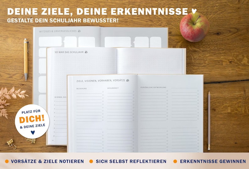 Lehrerkalender 2024 2025 A4 Lehrerplaner für Unterrichtsvorbereitung & Planung Schulplaner für Schuljahr 2024/25 21x30 cm, creme beige Bild 8