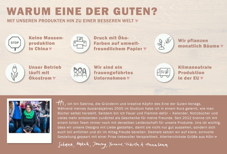 Abschiedsbuch aus Recyclingpapier klimaneutral