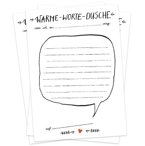 Hochzeitsspiel 52 Warme Worte Dusche Postkarten Schwarz Weiss Etsy