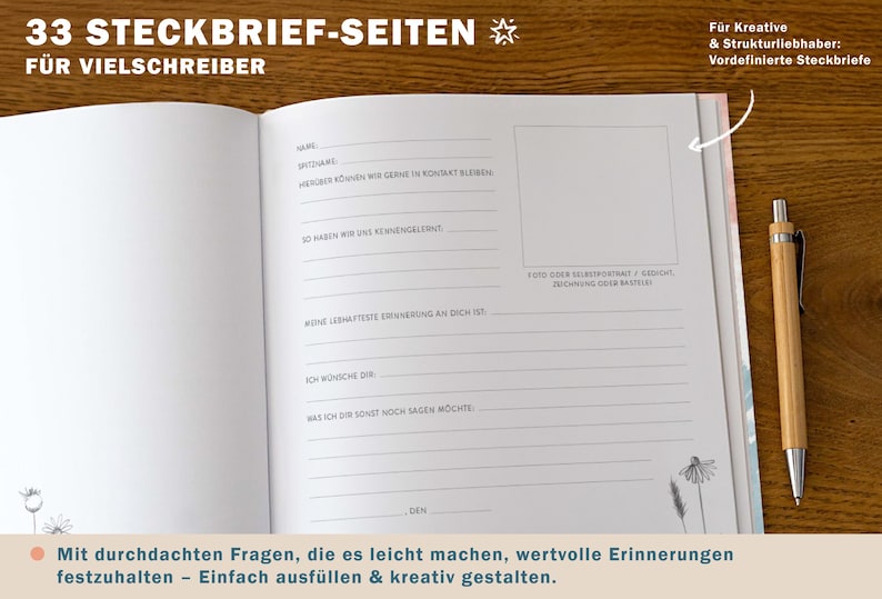 Abschiedsbuch für die Klassenlehrerin