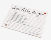 Love letter to go (PAD) for your loved ones or valentine's day, EN