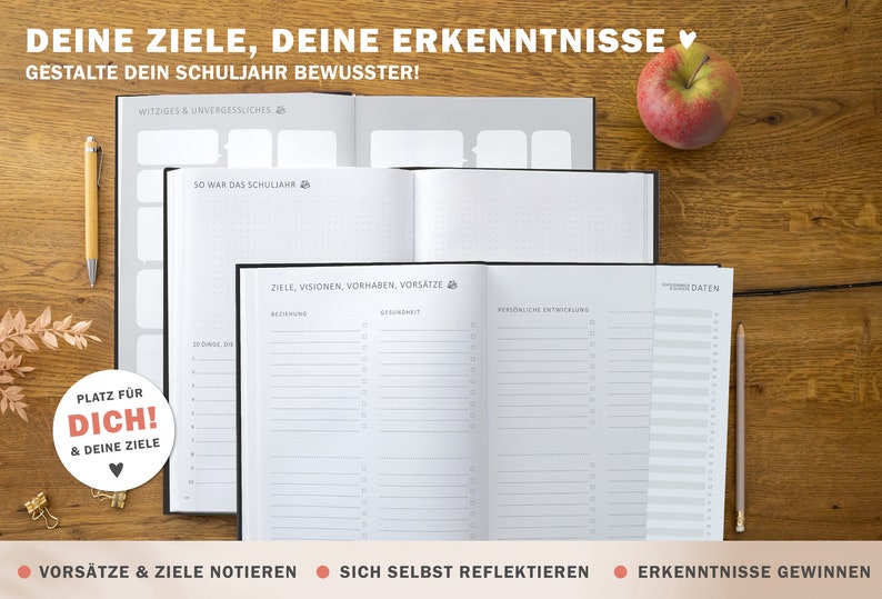 Lerarenkalender 2024 2025 A4 lerarenplanner Schoolplanner voor schooljaar 2024/25 Lesvoorbereiding & planning 21 x 30 cm, zwart en wit afbeelding 8