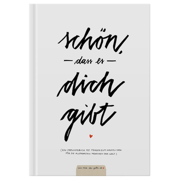 Gästebuch mit Fragen zum Ausfüllen | Freundebuch für Erwachsene zum Schreiben & Malen | FSC Papier klimaneutral | Weiß | Hardcover