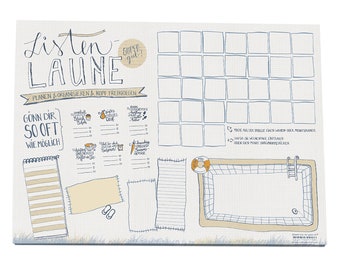 Desk pad A3 - list mood - weekly planner for list lovers