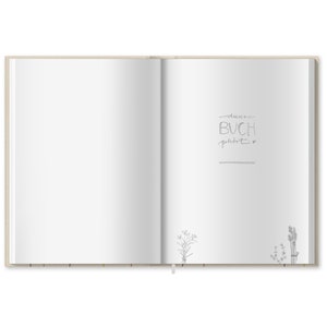 Livre de recettes tout compris en A5 à écrire soi-même Livre de recettes DIY, livre de pâtisserie, idée cadeau Crème Beige Bleu Papier FSC, couverture rigide image 9