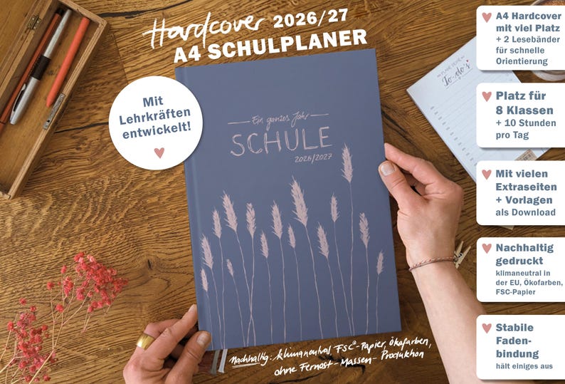Terminkalender 2026 2027 für Lehrerinnen & Lehrer für die Unterrichtsplanung