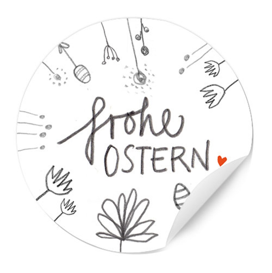 Oster Sticker Easter Stickers Happy Easter 24 Stickers for Easter Greetings in DIY ...