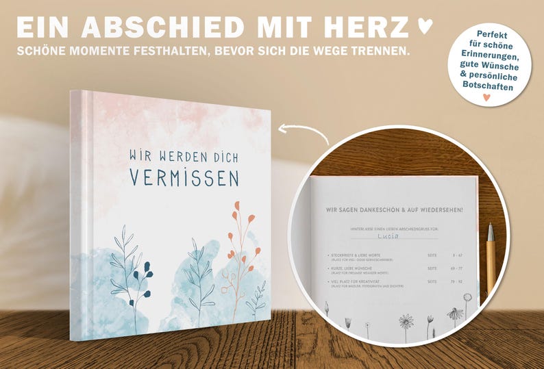 Abschiedsbuch für Kollegen zum Abschied