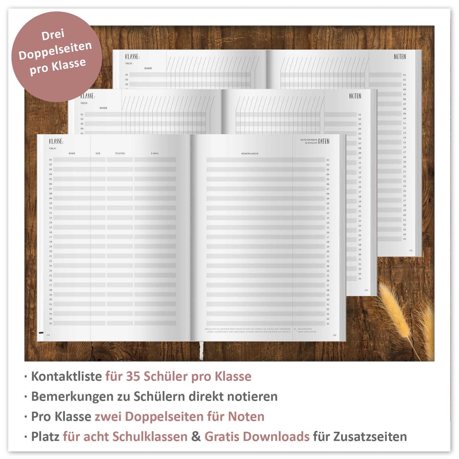 Teachers Calendar 2023 2024 A5 Lesson Preparation Teacher Etsy UK