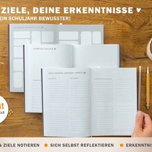 Lehrerkalender 2024 2025 A5 Lehrerplaner für Unterrichtsvorbereitung Softcover Schulplaner für Schuljahr 2024/25 blau weiß orange Bild 8