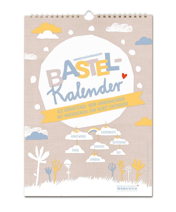 Bastelkalender Ohne Jahr Fotokalender Kreativkalender Etsy