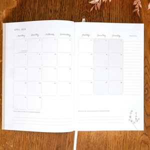 A5 Terminkalender 2024 365 gute Tage Tagesplaner und Notizbuch für mehr Achtsamkeit Softcover Taschenkalender & Terminplaner Creme Bild 7