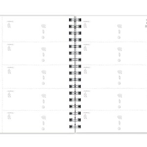 Address book A6 ALL MY PEOPLE with register, white with flowers image 3