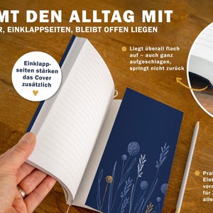 A5 Softcover Kalender 2027 mit Einklappseiten, Leseband und flach aufliegender Bindung für den Alltag