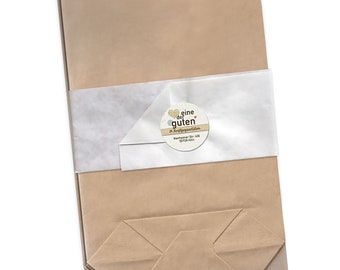 24 Kraftpapier Tüten für Adventskalender, 17x26 cm