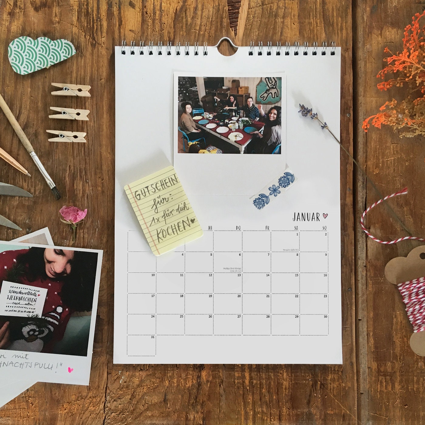 Craft calendar 2022 A4 Photo Calendar DIY beautiful Etsy