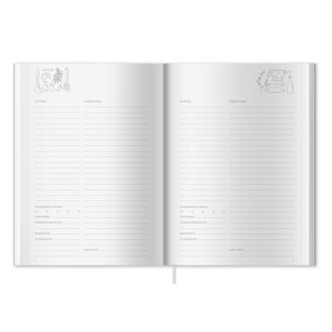 Rezeptbuch A5 zum Selberschreiben Selbstgemacht DIY Kochbuch, Geschenkidee Blau Rosa Ähren Design FSC Papier, Softcover Bild 9
