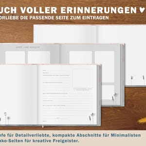 Abschiedsbuch mit Vorgaben als Abschiedsgeschenk für Abschiedsbriefe Gutscheine und Gedichte